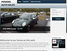 Tablet Screenshot of powersauto.com